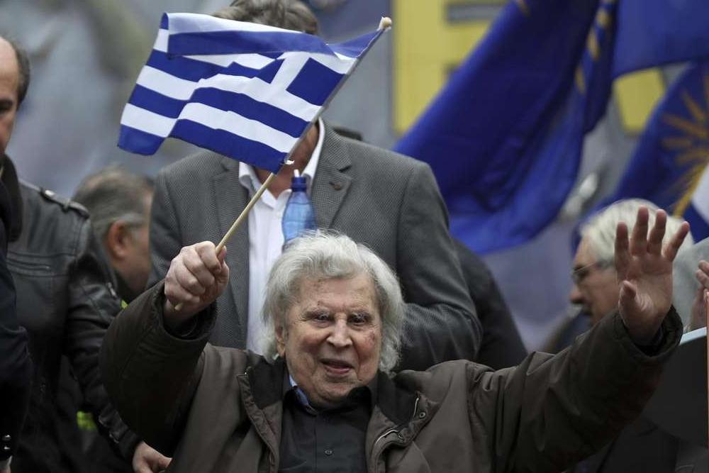 Greek composer Mikis Theodorakis