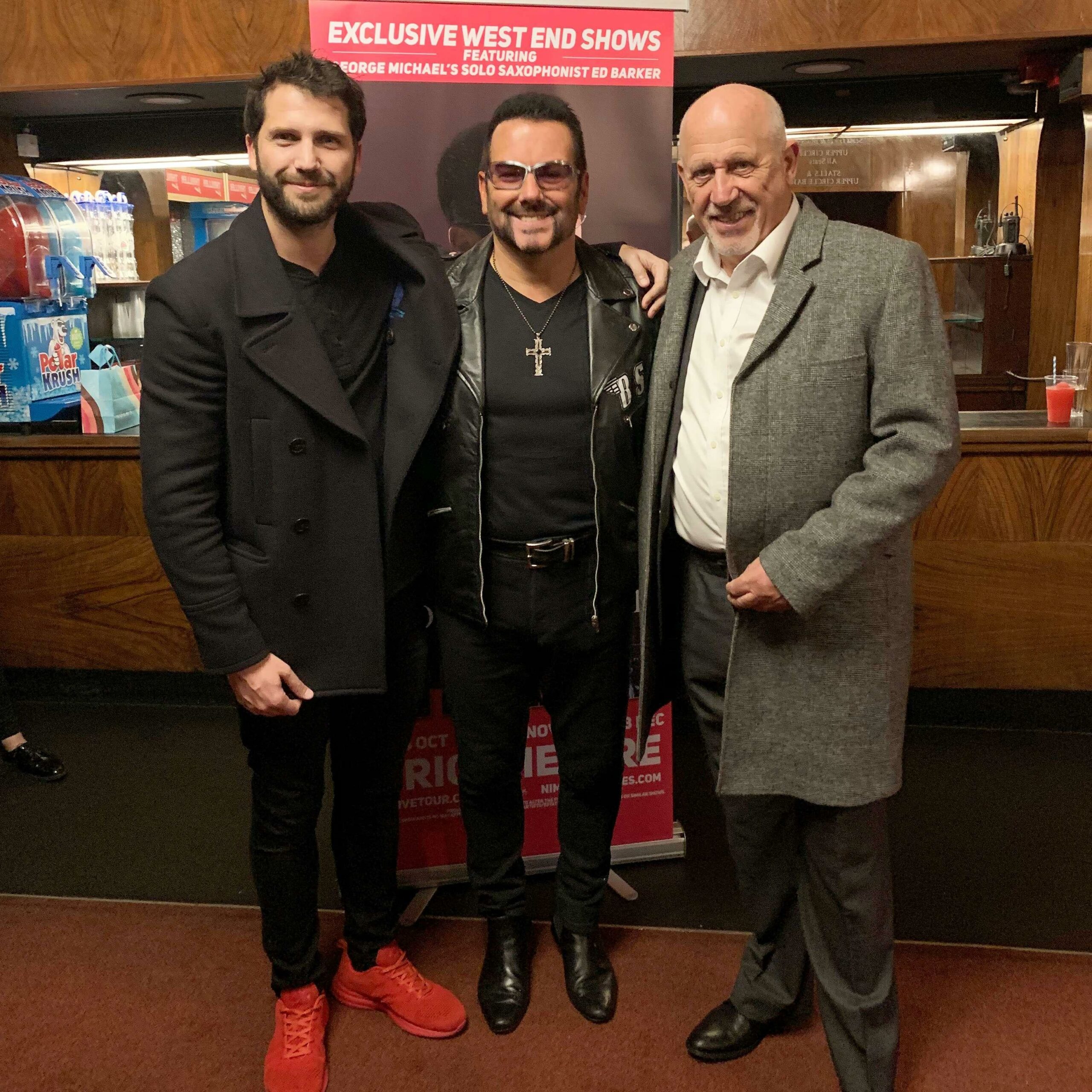 James and Michael Taylor with the star of 