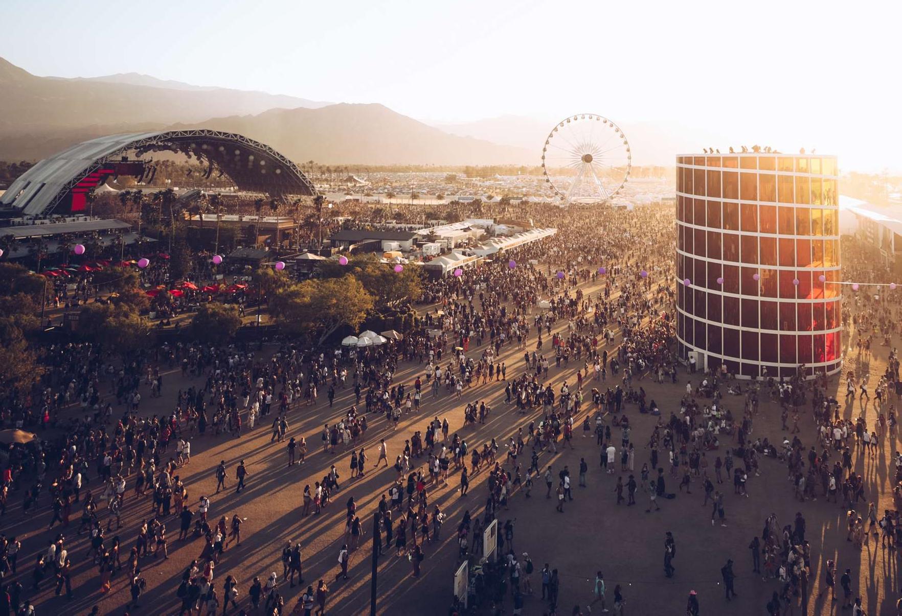 Festivalgoers during the 2019 Coachella Valley Music And Arts Festival on April 21, 2019 in Indio, California.