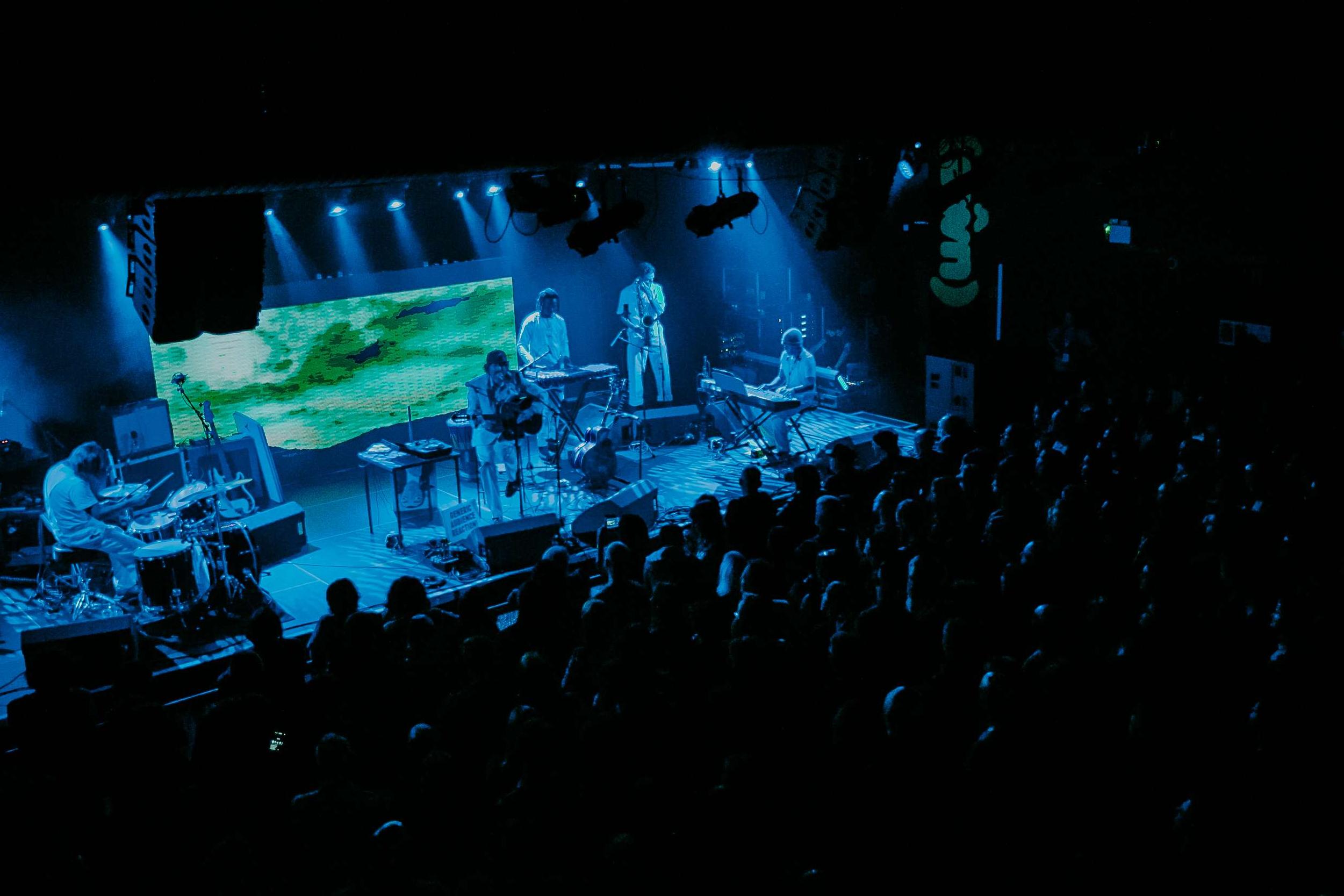 Gruff Rhys performs at SWN Festival 2019 on October 18, 2019, in Cardiff, Wales.