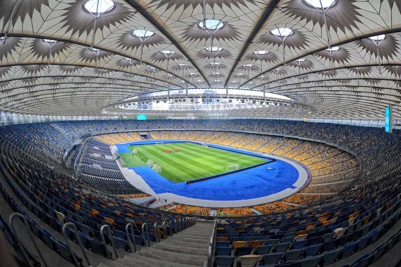 The 70,000 capactiy NSC Olimpiyskiy in Kyiv, Ukraine