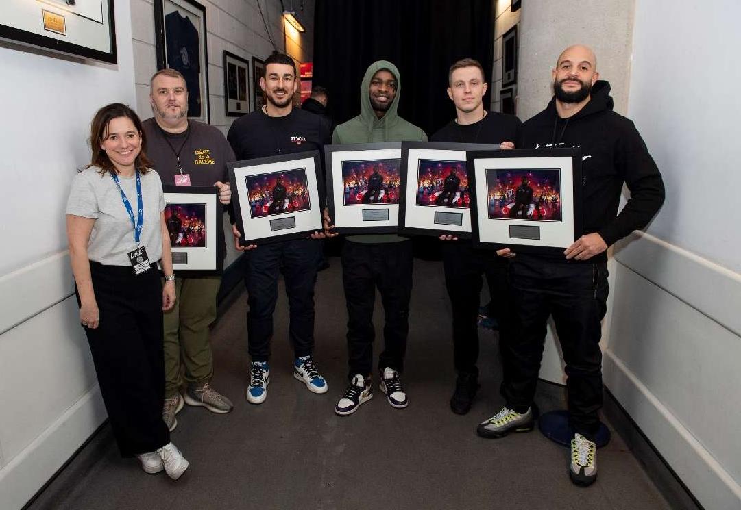 At the O2 (from left): 