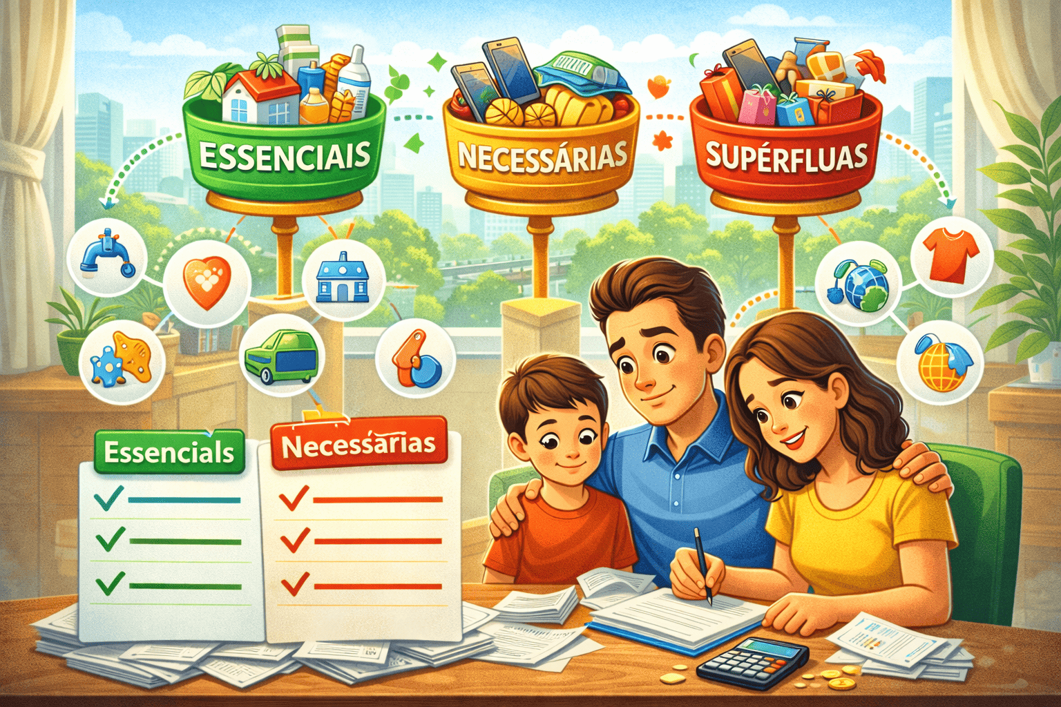 Como classificar as despesas financeiras familiares