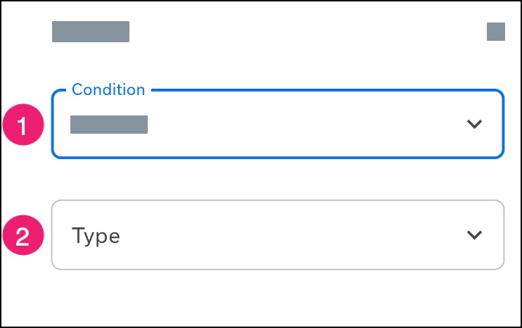 Android app Care Journey filter page showing different types of filter options