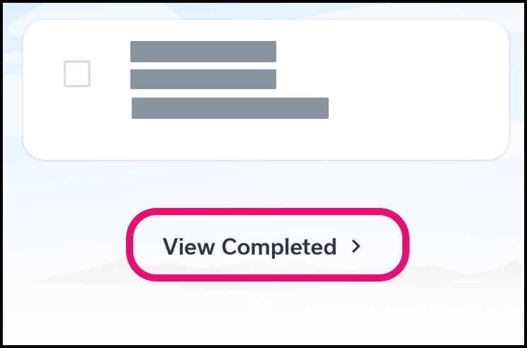 Link to view Completed items