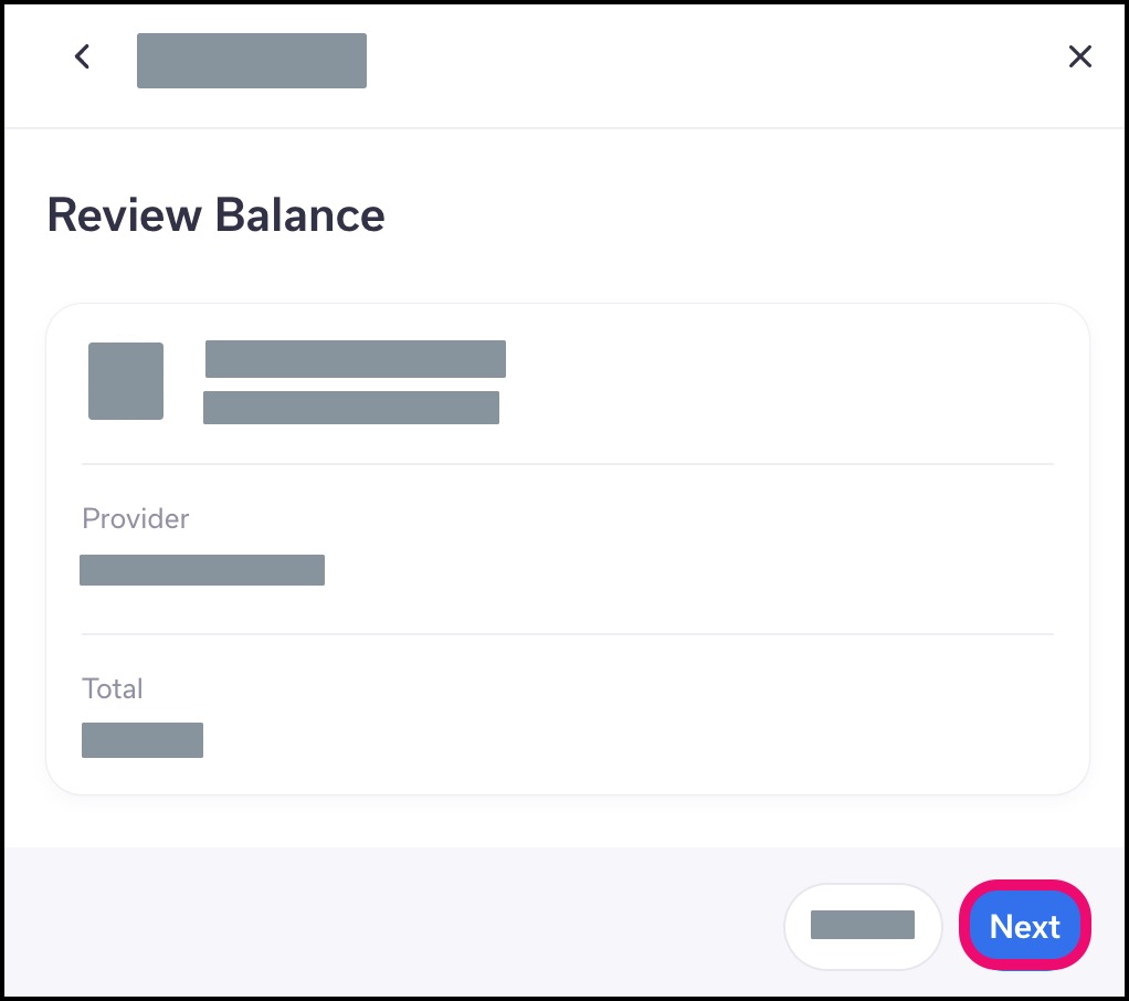 Payment review window