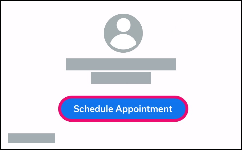 Provider Details Page with Schedule Appointment button