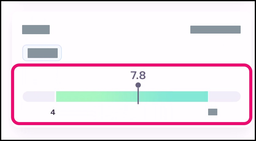 iOS app Visit Summary page with highlighted results (to open the graph)