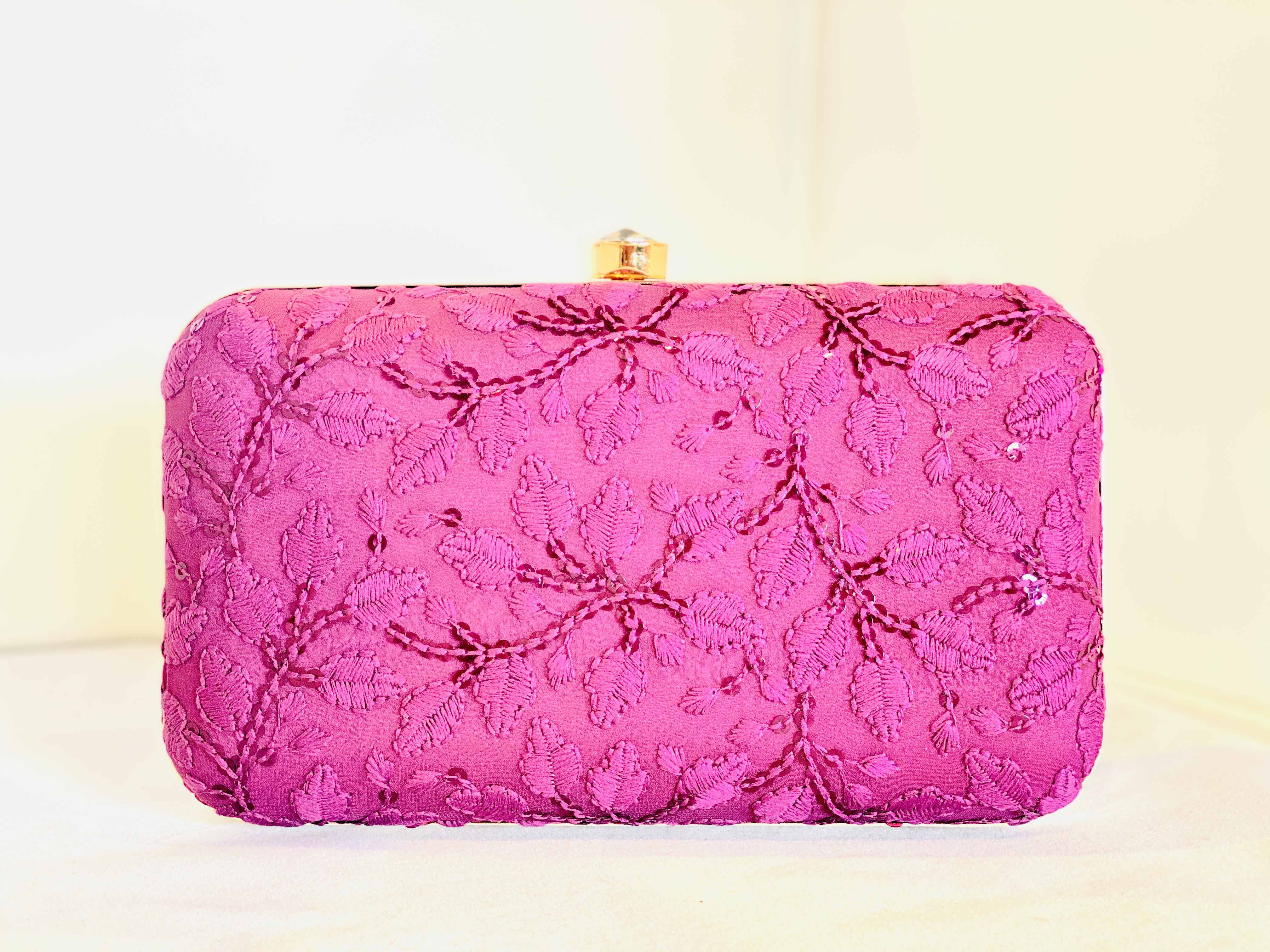 Dark lavender clutch