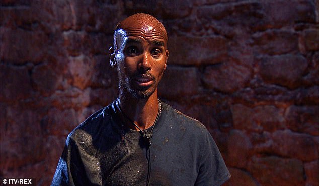 Deflated: I'm A Celebrity's Mo Farah admitted he was 'disappointed' in himself after bagging an impressive nine stars during his very first solo trial on Friday