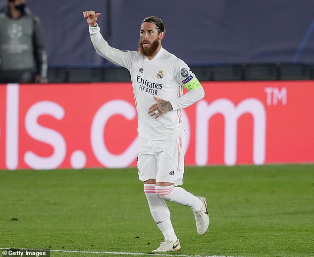 Sergio Ramos marcó su gol número 100 con el Real Madrid en la victoria sobre el Inter de Milán el martes