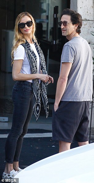 Lots of love: Adrien Brody was recently seen in Chinchón, Spain with Harvey Weinstein's ex-wife Georgina Chapman as the two have been romantically linked since March 2020