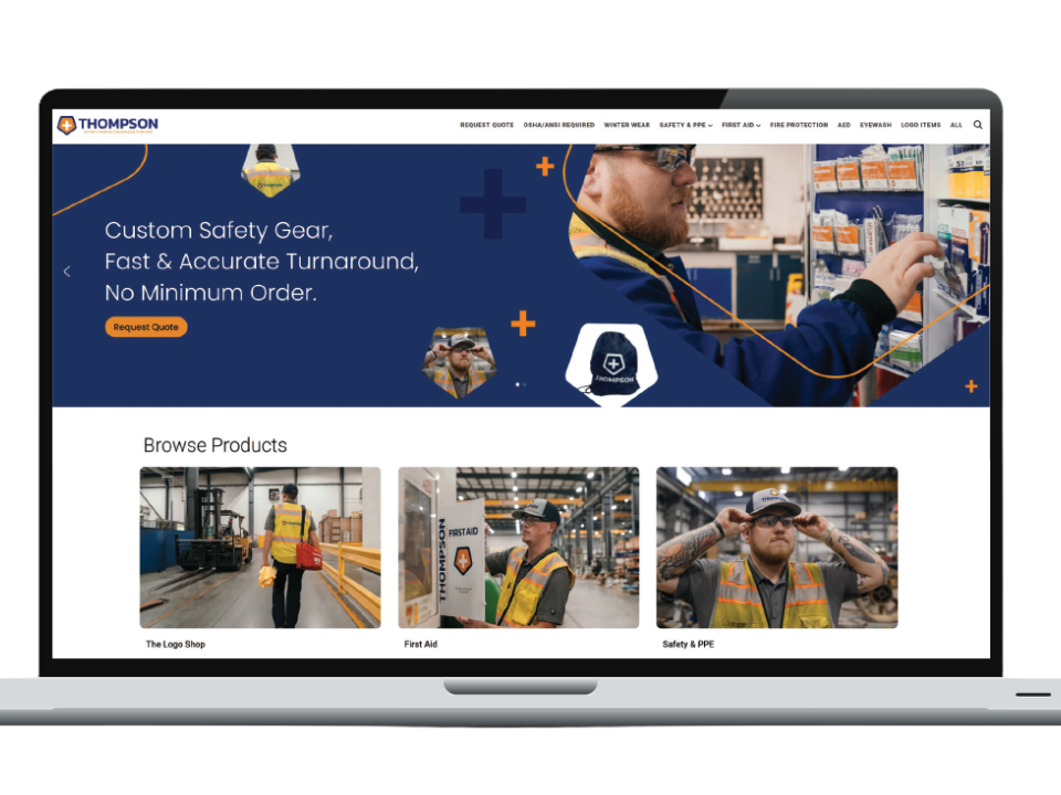 Thompson Safety E commerce Safety Works Subscription Laptop Image