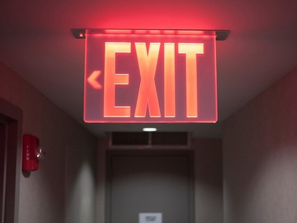 Emergency Prepardness Exit sign