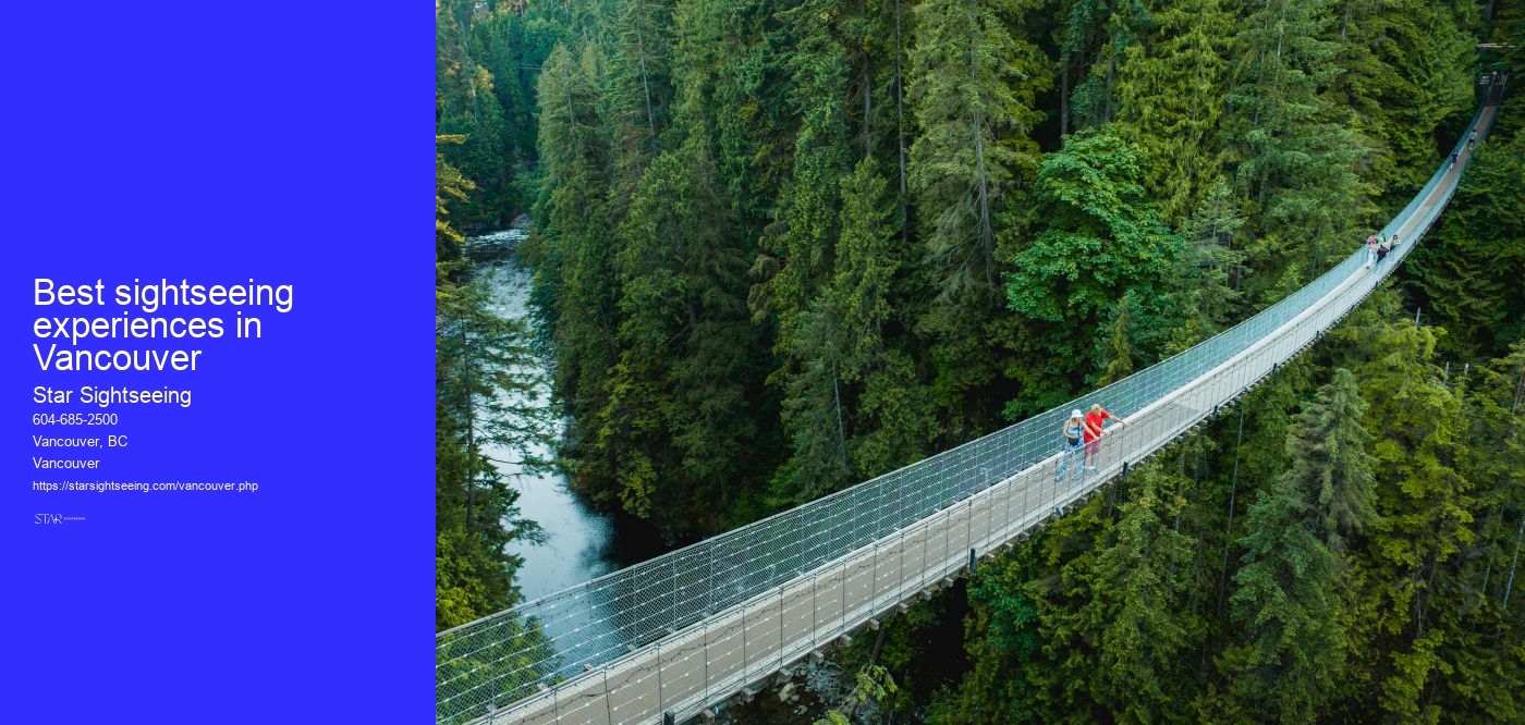 Best sightseeing experiences in Vancouver