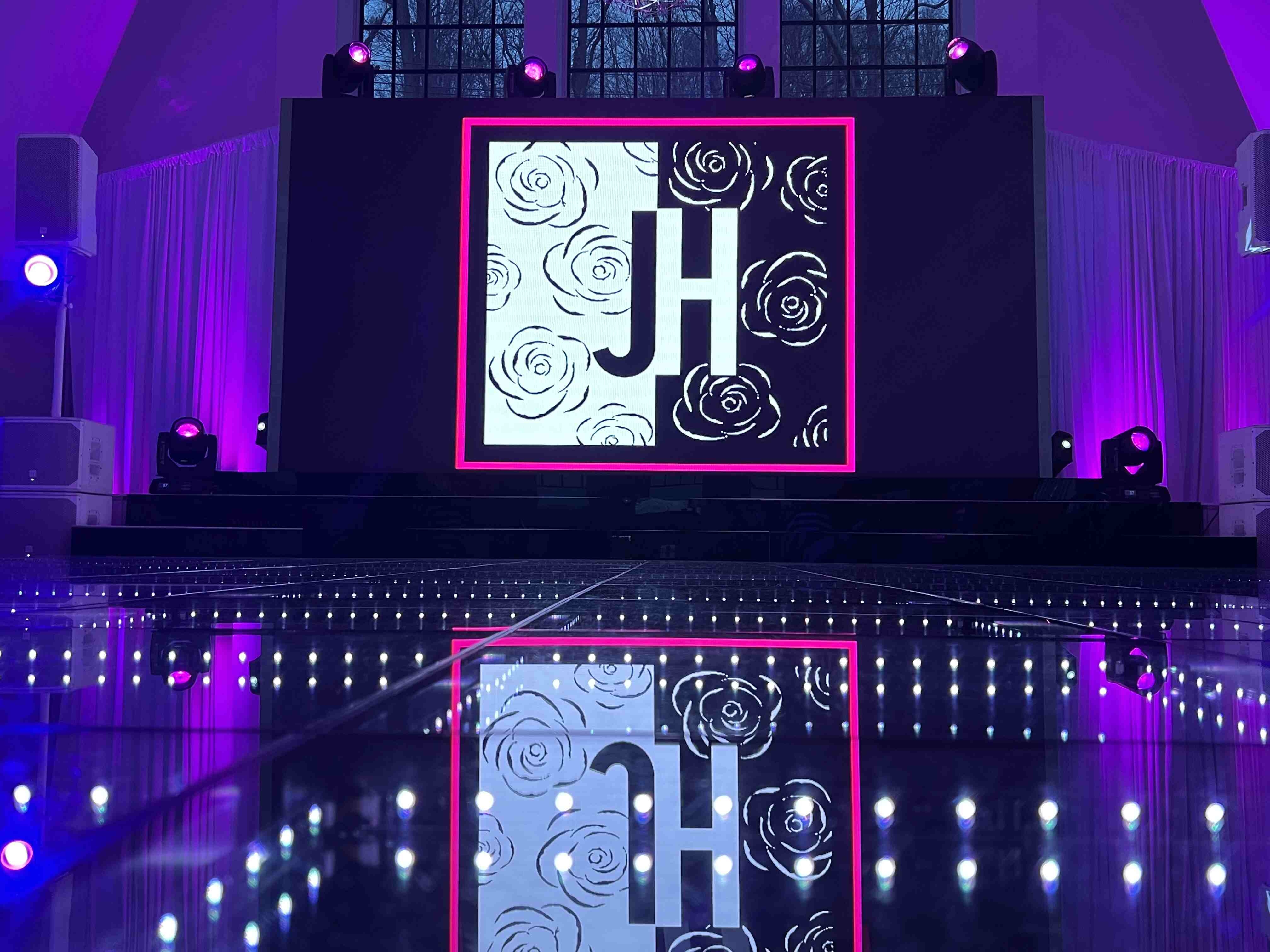 What impact does ambient lighting have on the choice of pixel pitch for indoor LED displays?