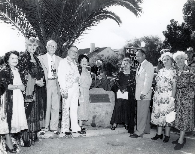Dedication of the Reyes Adobe House Marker
