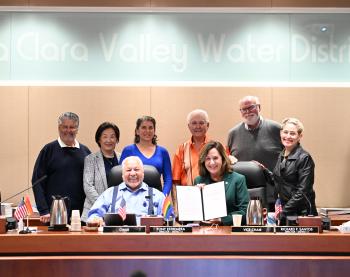The Board of Directors and City of Santa Clara Mayor Lisa Gillmor