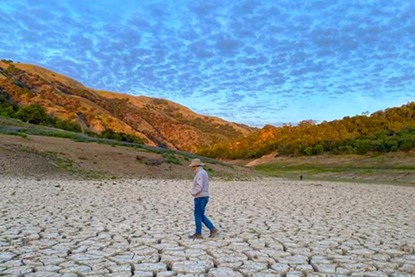 Anderson Reservoir levels at 3% capacity.