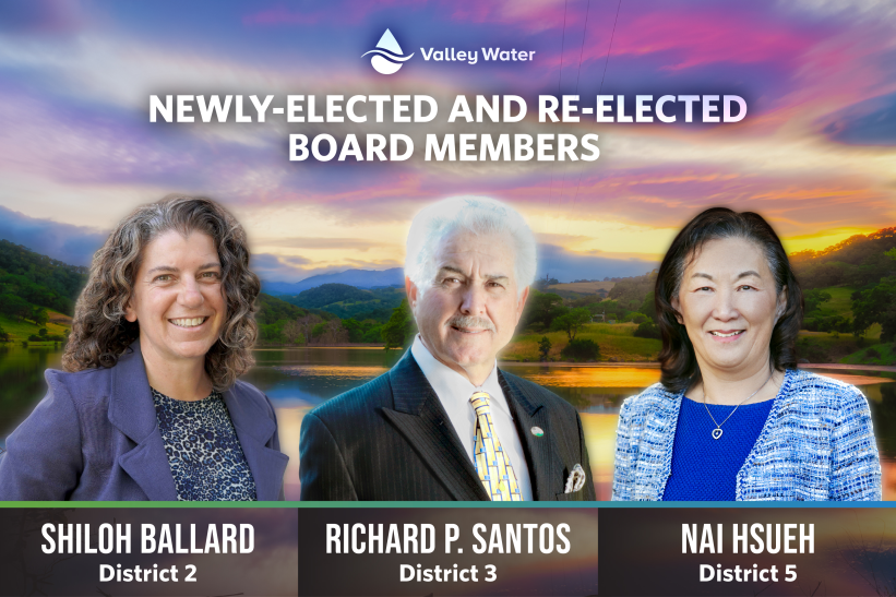 Graphic of new and re-elected board members