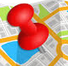 Small Thumb Tack Pin In Map Icon Here