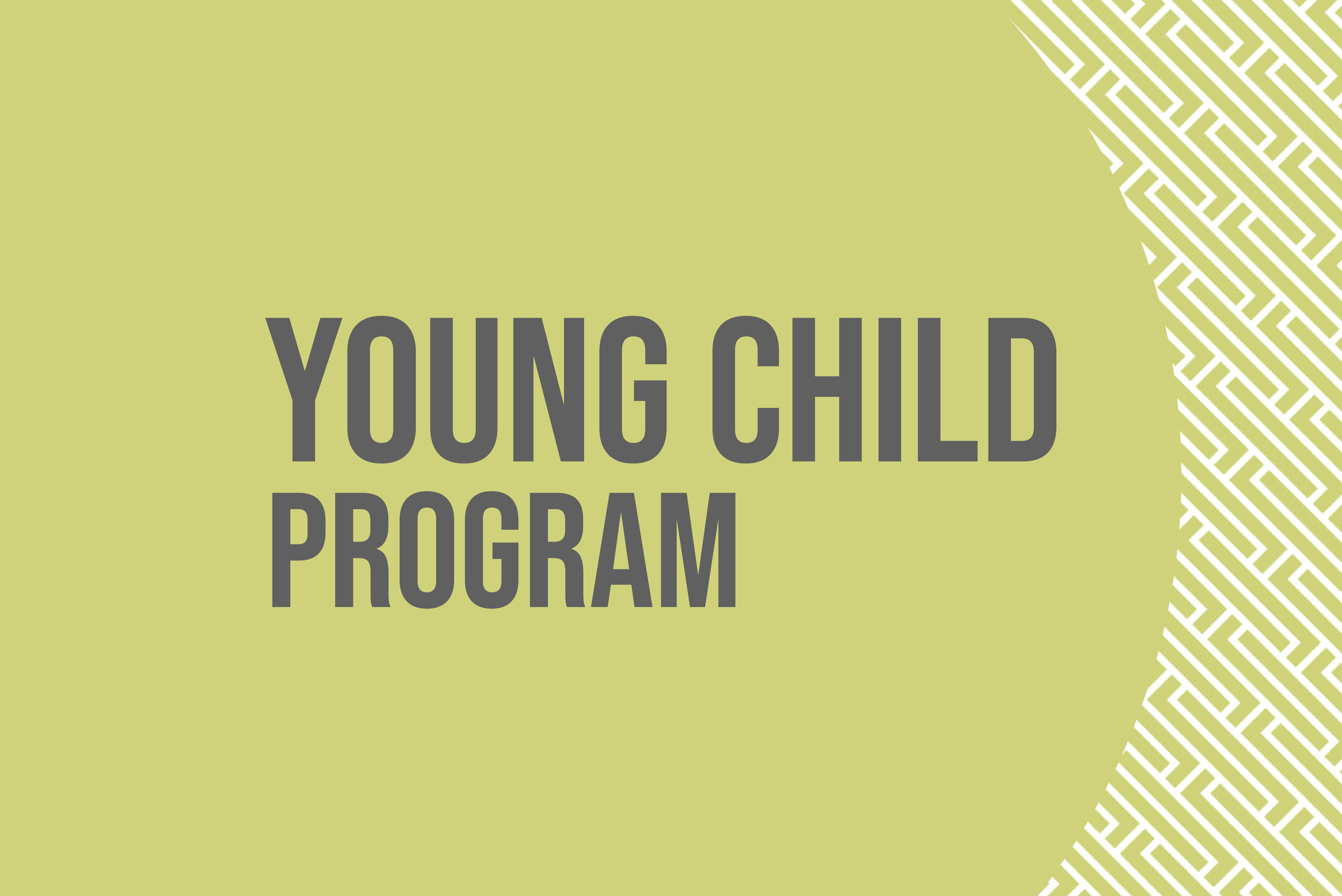 Young Child Program Text on green background
