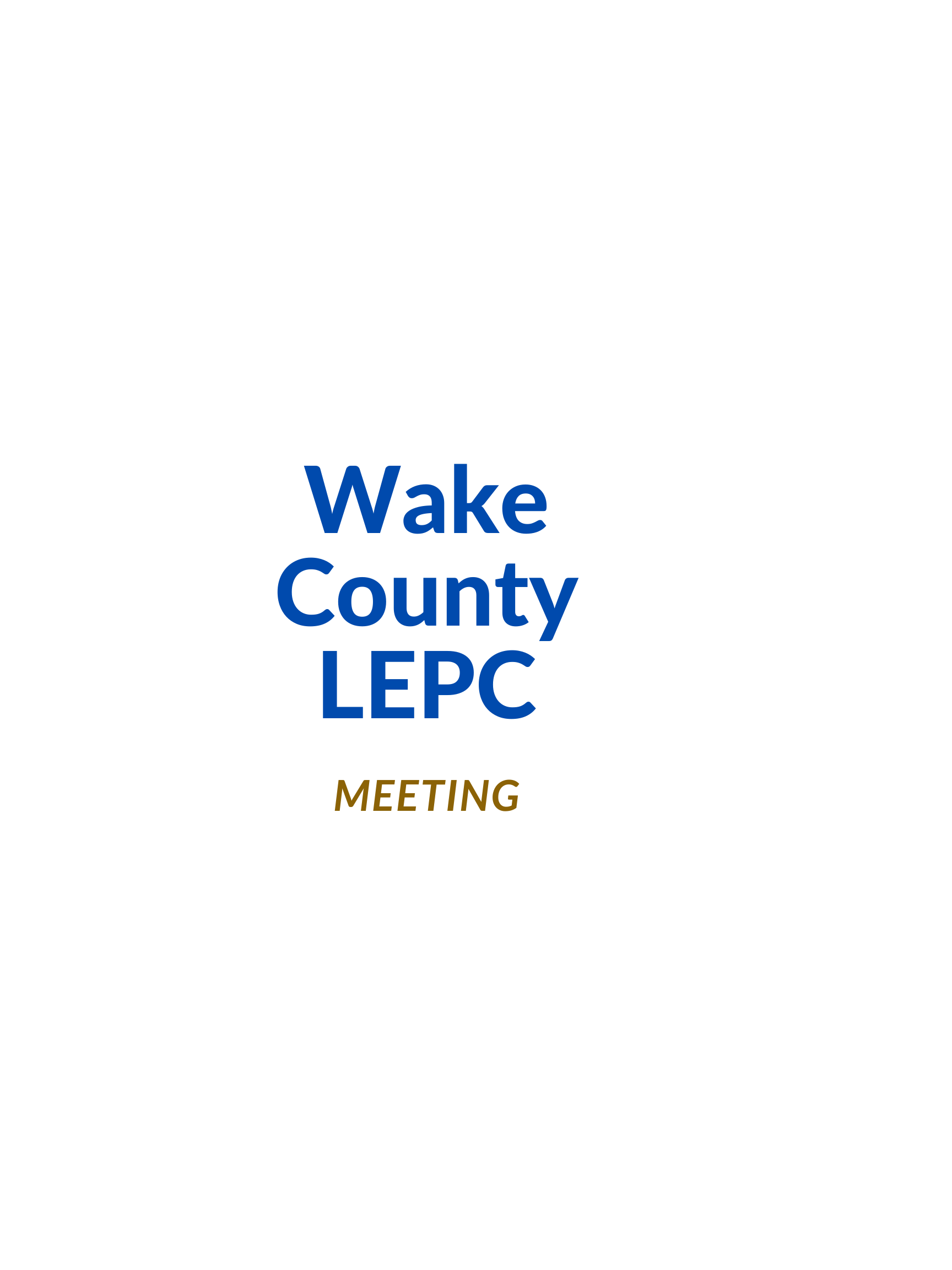 LEPC Meeting