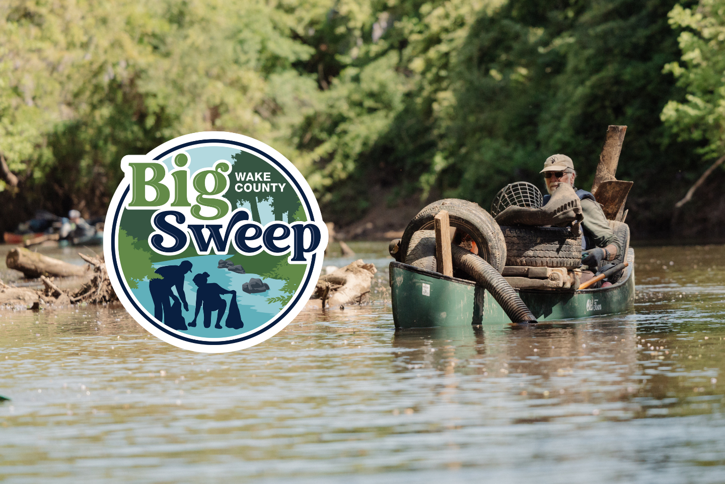 Big Sweep logo with a person in a canoe