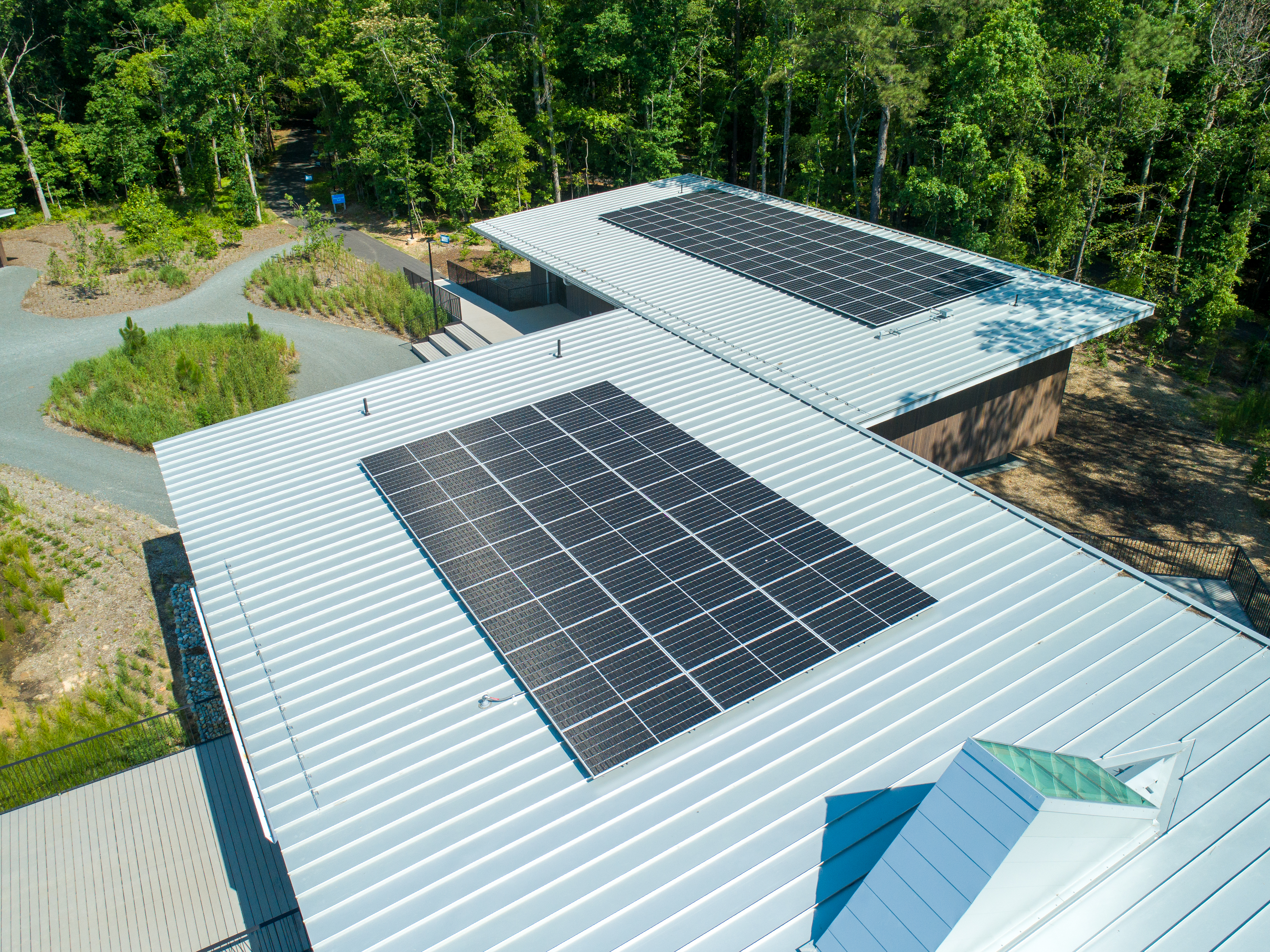 Photovoltaic Panels on top of Park Center Roof