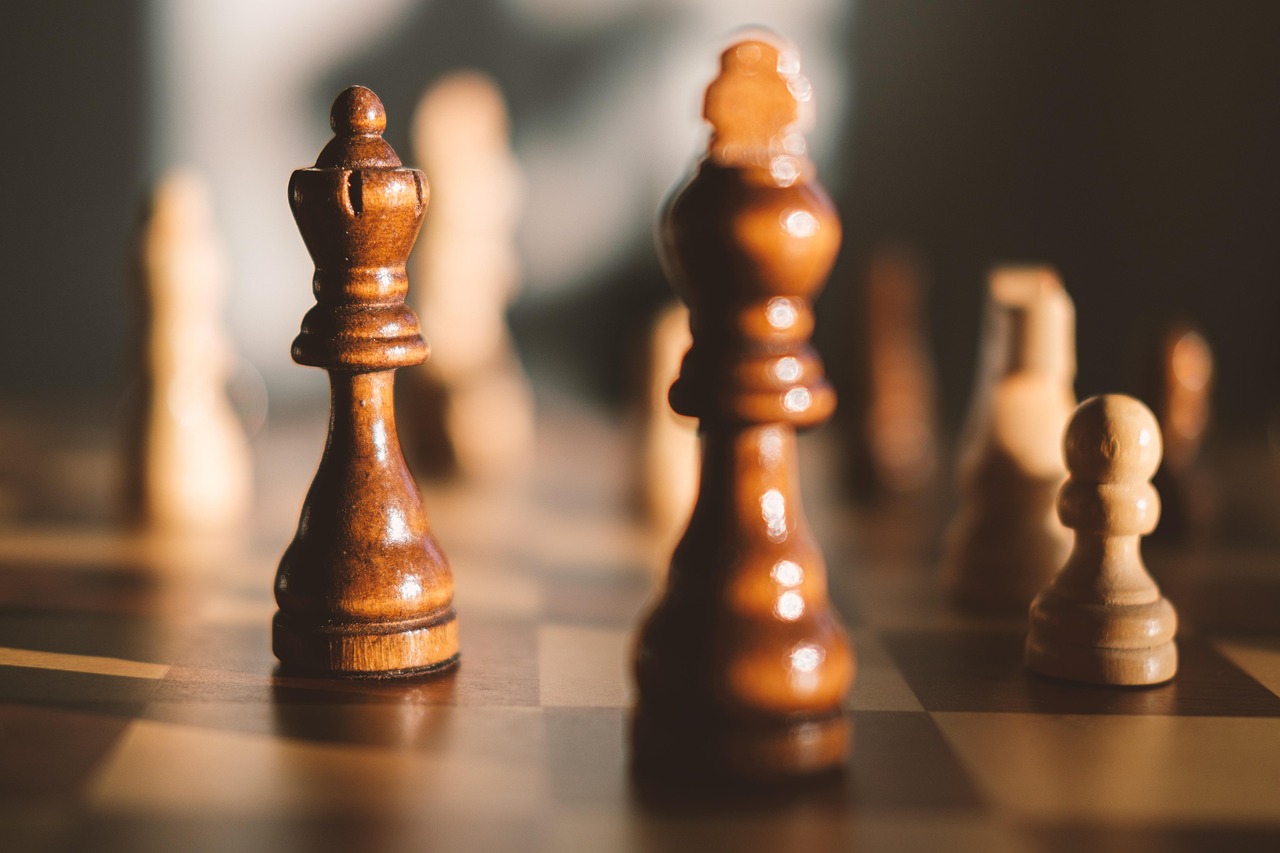 wooden chess pieces