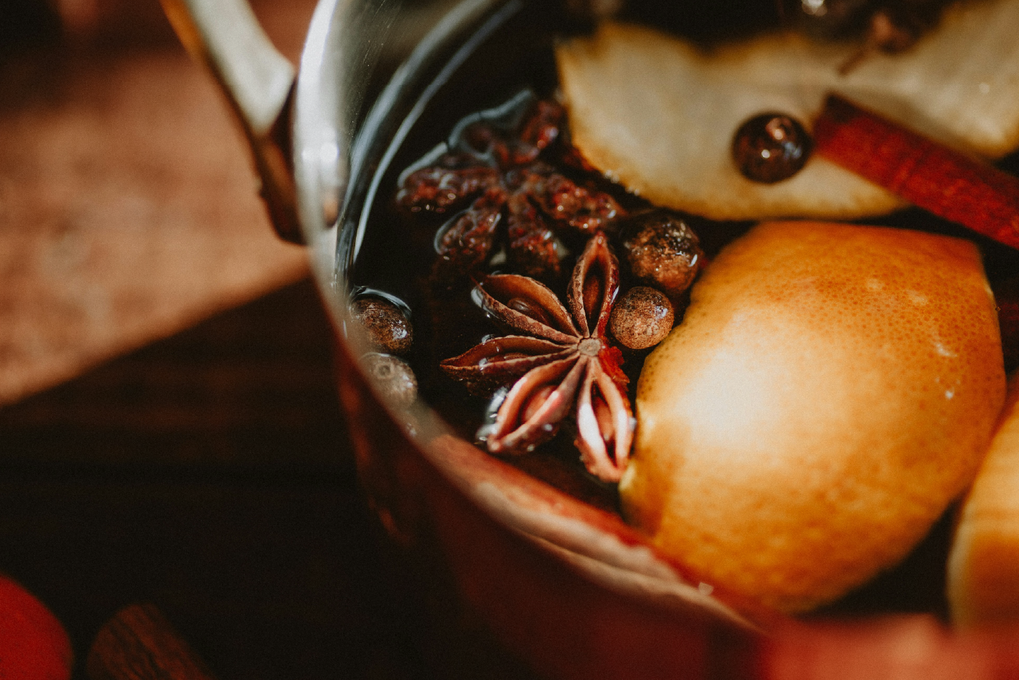 image of winter woods simmering pot