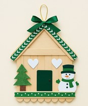 Craft Stick Winter House