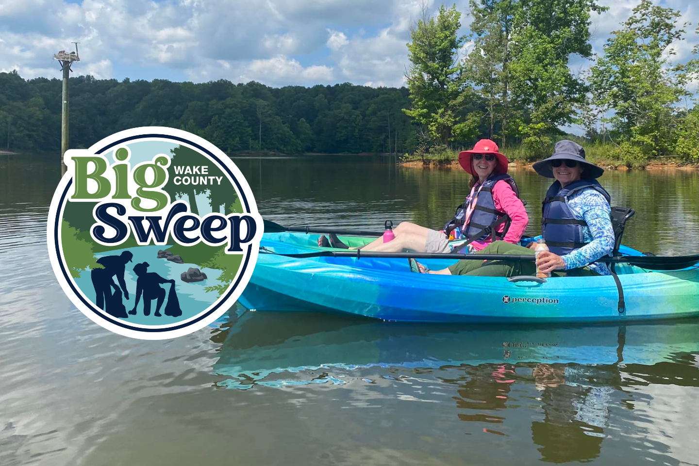 Big Sweep logo with volunteers