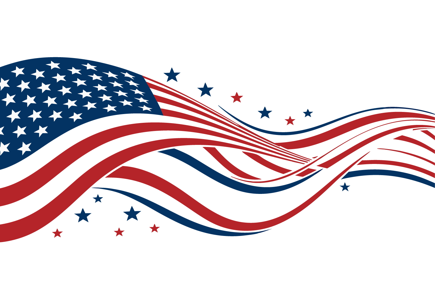 stylized image of the American flag