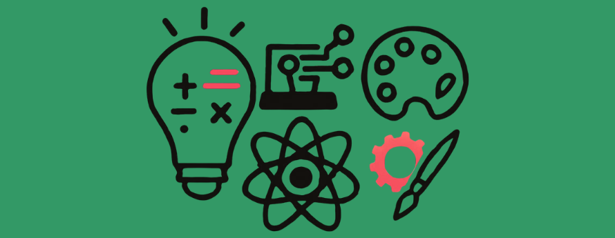 STEAM Labs header science tech engineering arts math