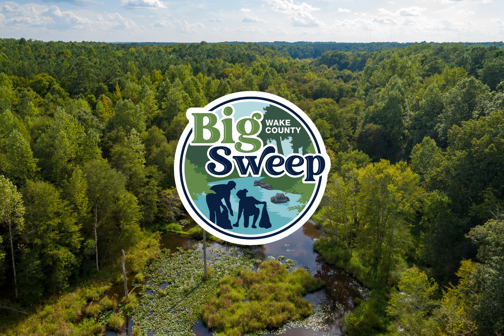 big sweep logo over turnipseed preserve