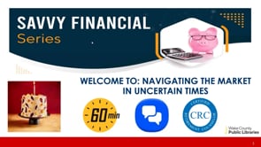 Screencap taken from Savvy Financial Series: Navigating The Market In Uncertain Times | October 2026