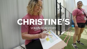 Screencap taken from Wake County Animal Center - Christine's Volunteer Story