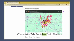 Screencap taken from Wake County Food Finder Map Instructions