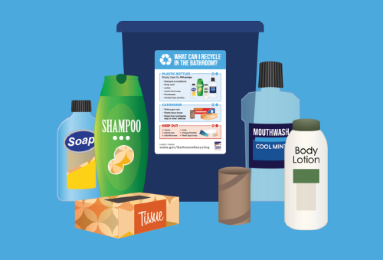 Bathroom Recycling Examples