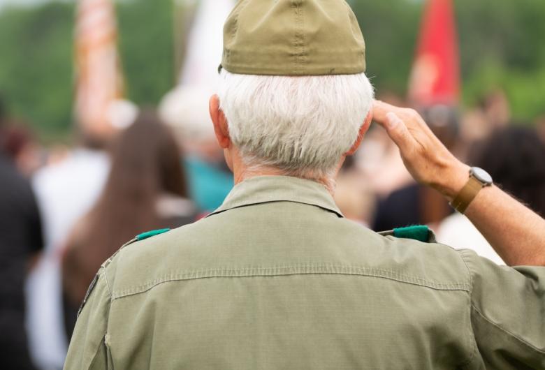 Veteran Saluting