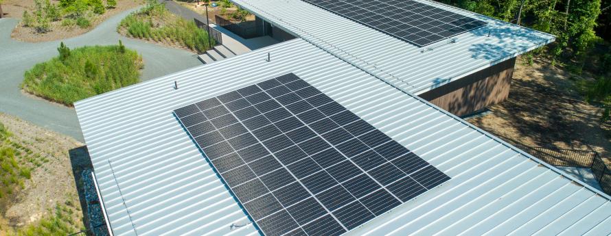 Photovoltaic Panels on top of Park Center Roof