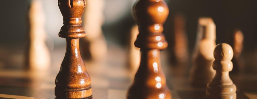 wooden chess pieces