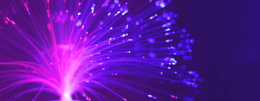 fiber optic lamp purple