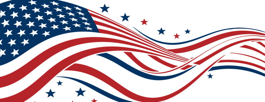 stylized image of the American flag