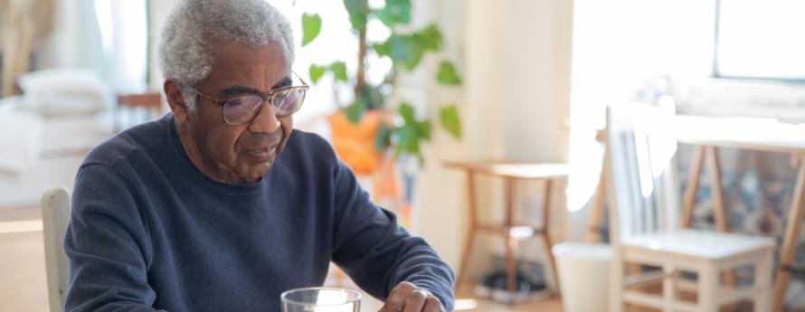 Older make taking medication