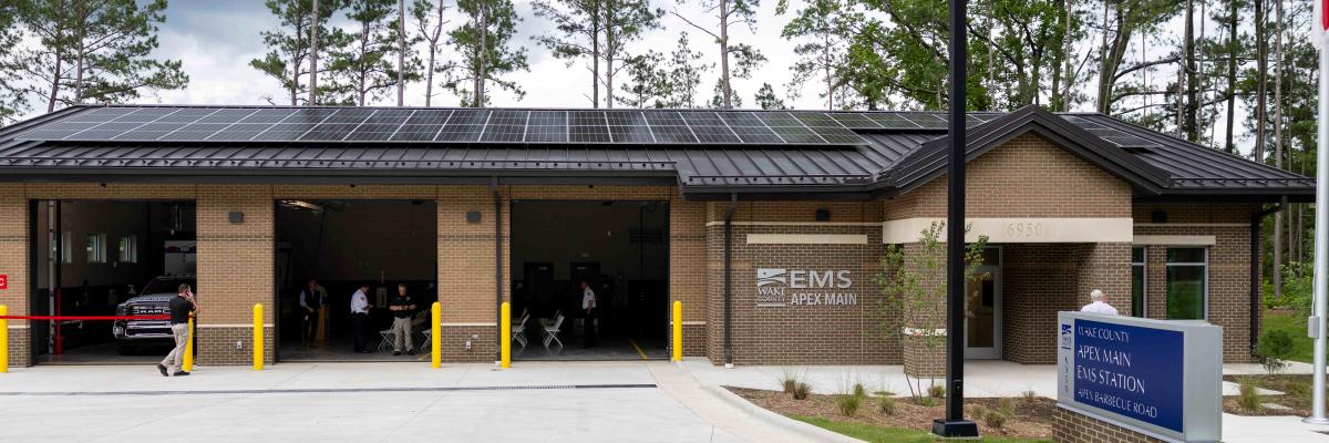 Apex Main EMS Front on day of ribbon cutting. (2)