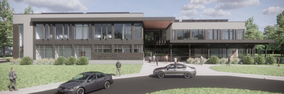 Exterior front rendering of Western Regional Center