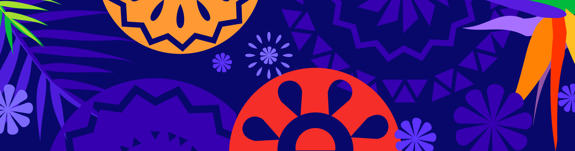 bright colorful patterns 