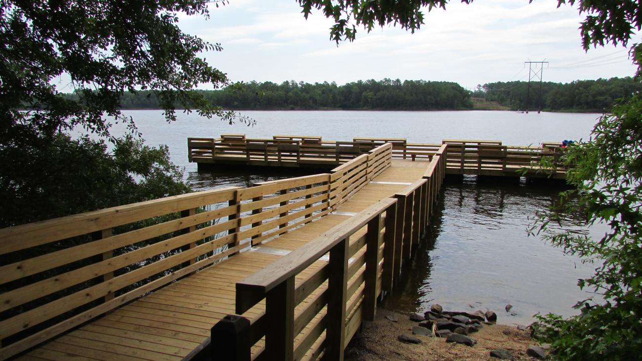 Photo of the fishing pier located within the park